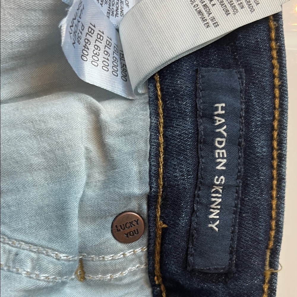 Lucky Brand Dark Indigo Women's Straight Leg Jeans - Picture 5 of 5
